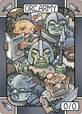 Orc Army MTG token 0/0