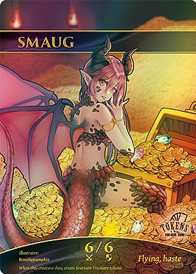 Smaug MTG token 6/6