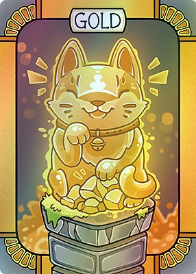 Gold MTG token