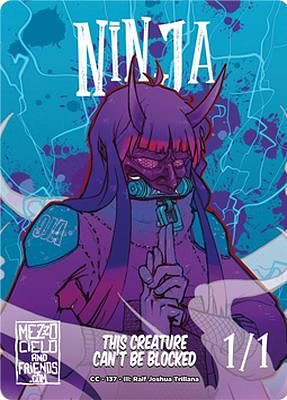 Ninja MTG token 1/1