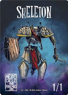 Skeleton MTG token 1/1