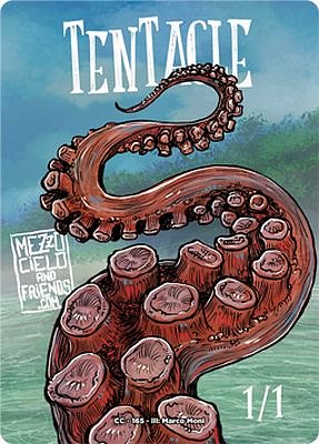 Tentacle MTG token 1/1