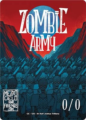 Zombie Army MTG token 0/0