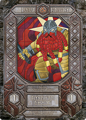 Dwarf MTG token 1/1