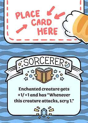 Sorcerer Role MTG token