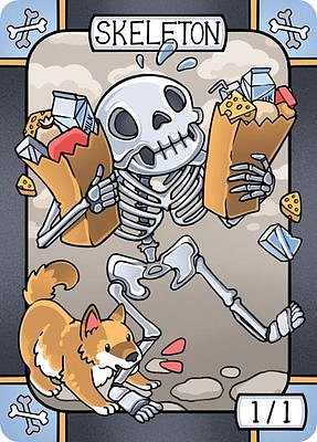 Skeleton MTG token 1/1