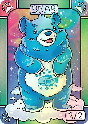 Bear MTG token 2/2 (v.3)