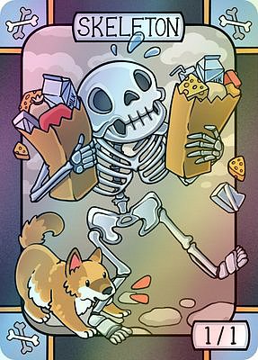 Skeleton MTG token 1/1