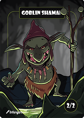 Goblin Shaman MTG token 2/2