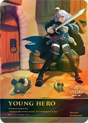Young Hero Role MTG token