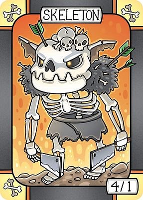 Skeleton MTG token 4/1