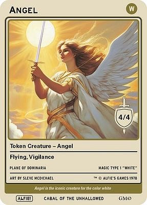 Angel MTG token 4/4 (v.2)