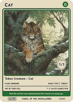 Cat MTG token 1/1