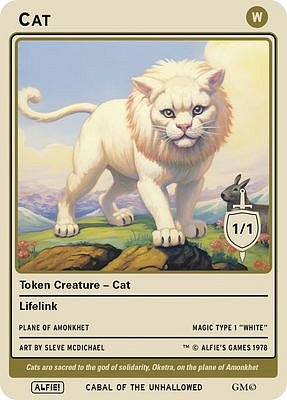 Cat MTG token 1/1 (v.2)