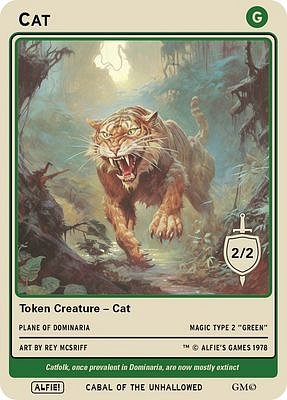 Cat MTG token 2/2