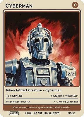 Cyberman MTG token 2/2