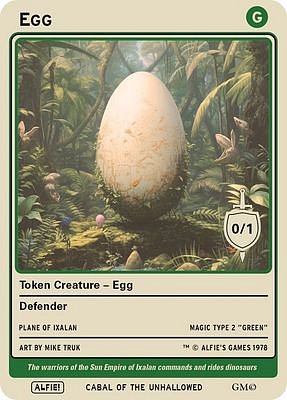 Egg MTG token 0/1