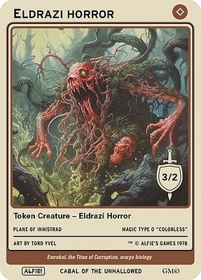 Eldrazi Horror MTG token 3/2