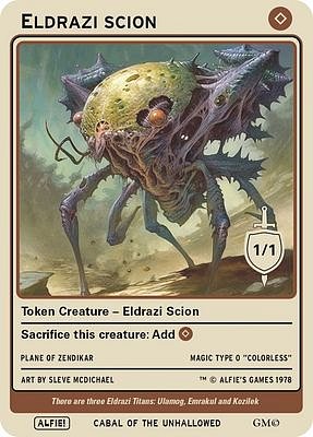 Eldrazi Scion MTG token 1/1