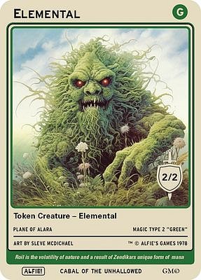 Elemental MTG token 2/2