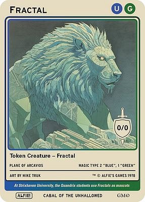 Fractal MTG token 0/0