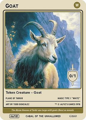 Goat MTG token 0/1