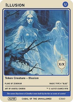 Illusion MTG token X/X