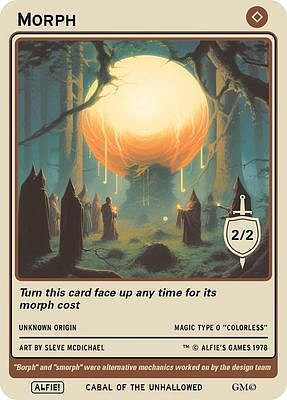 Morph MTG token 2/2