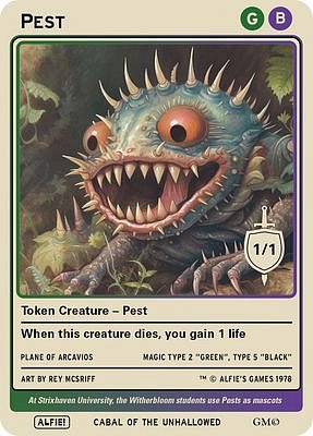 Pest MTG token 1/1