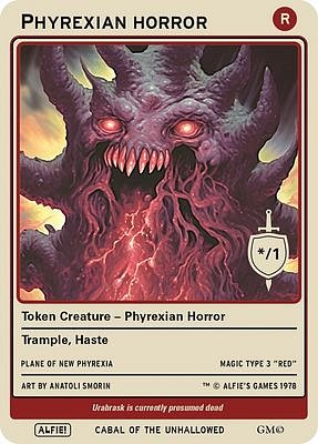 Phyrexian Horror MTG token */1