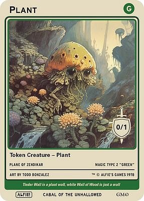 Plant MTG token 0/1