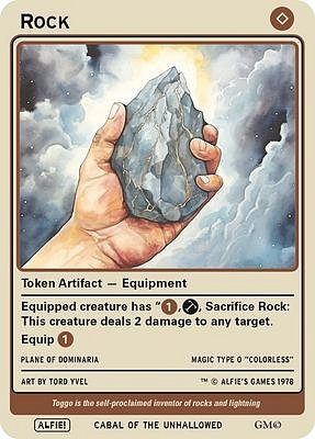 Rock MTG token