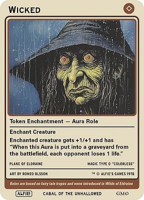 Wicked Role MTG token