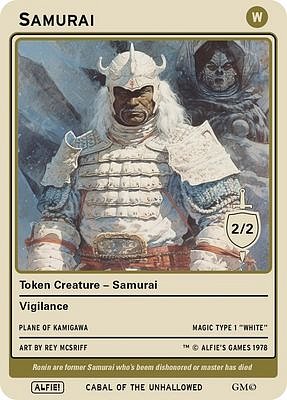 Samurai MTG token 2/2