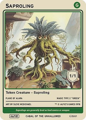 Saproling MTG token 1/1