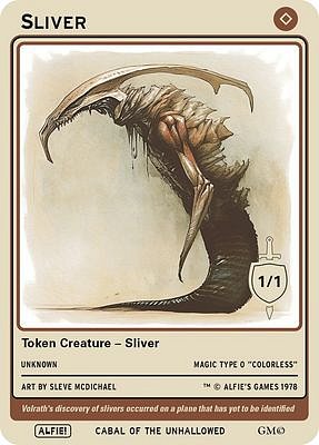 Sliver MTG token 1/1