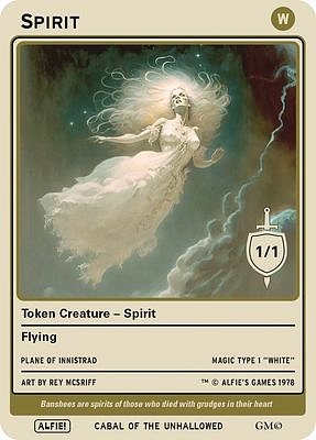 Spirit MTG token 1/1 (v.2)