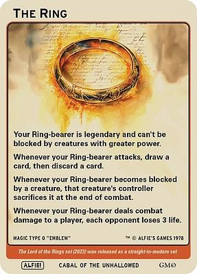 The Ring Temps You MTG token