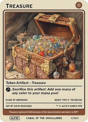 Treasure MTG token