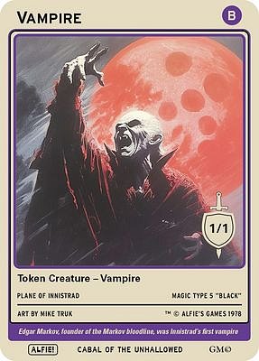 Vampire MTG token 1/1
