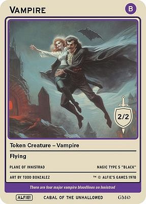 Vampire MTG token 2/2