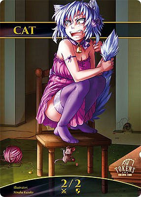 Cat 2/2 MTG gamekit token
