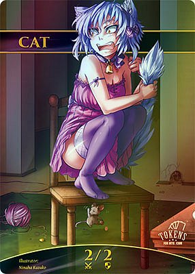 Cat 2/2 MTG gamekit token