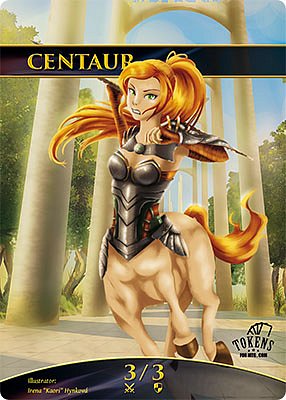 Centaur 3/3 MTG gamekit token