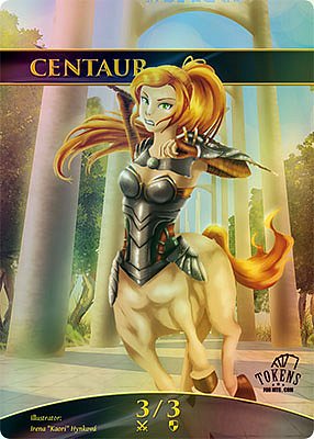 Centaur 3/3 MTG gamekit token