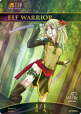 PROMO Elf Warrior 1/1 MTG token