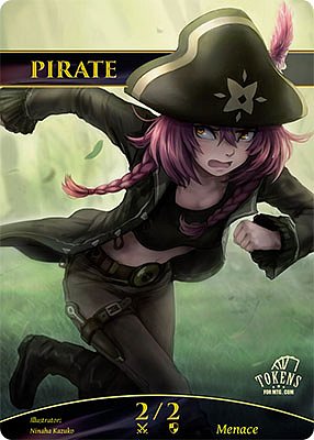 Pirate 2/2 MTG gamekit token