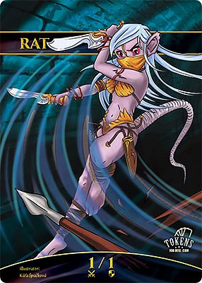 Rat 1/1 MTG gamekit token
