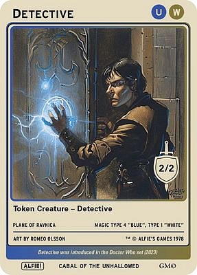 Detective MTG token 2/2