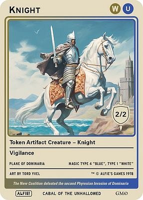Knight MTG token 2/2 (v.2)